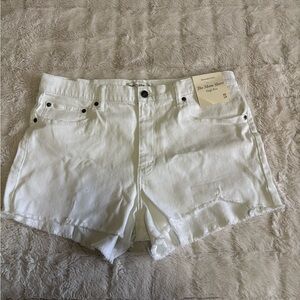 Abercrombie & Fitch White Denim Women's Shorts
